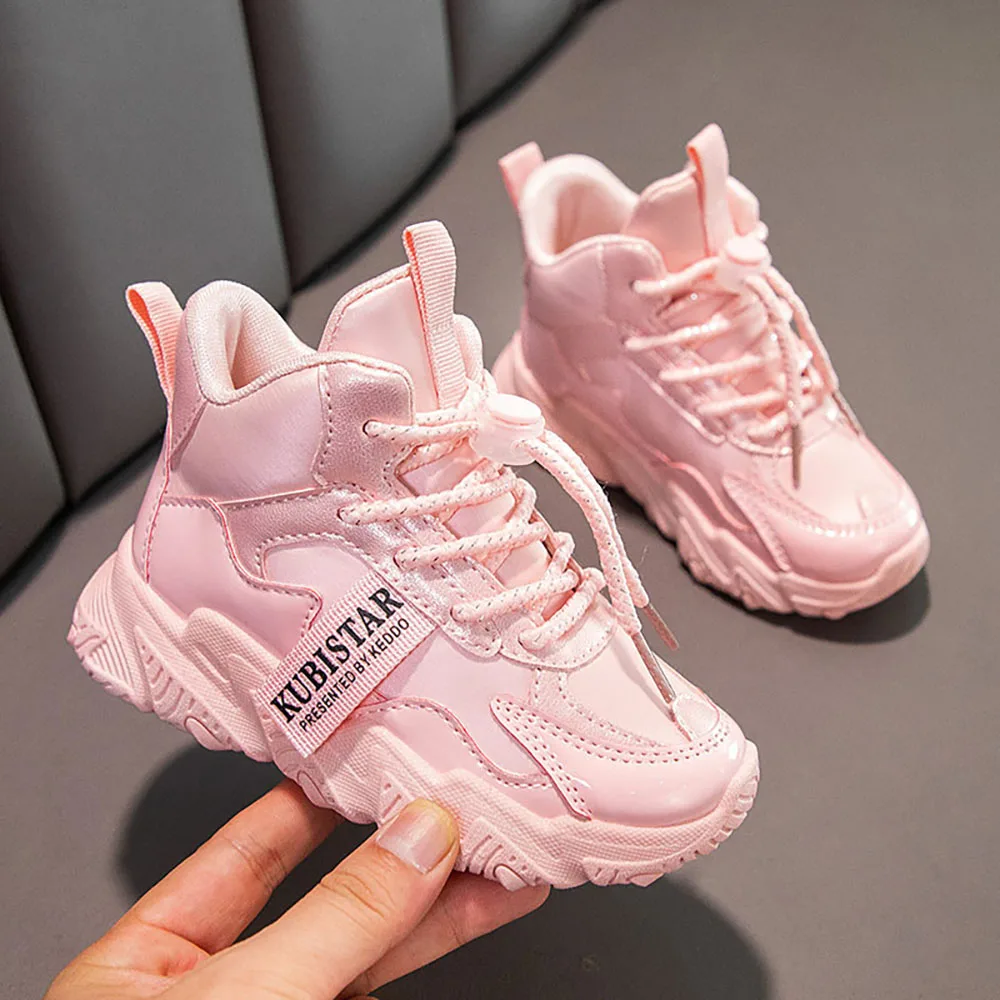 

Spring Sport Shoes For Children Anti-slippery Breathable Running Tennis Footwear Korean Style Trend Fashion Shoes For Teenagers
