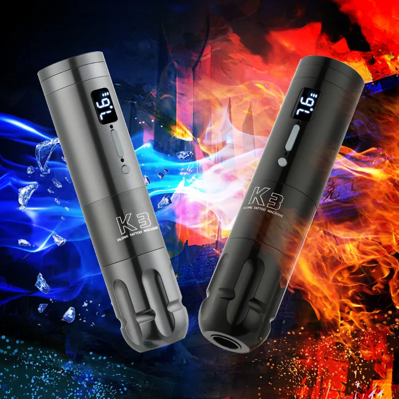 

Yilong K3 Six Colors Wireless Tattoo Pen Secant Fog All-in-one Machine Motor Tattoo Pen Can Be Wireless or Wired Tattoo Supplies