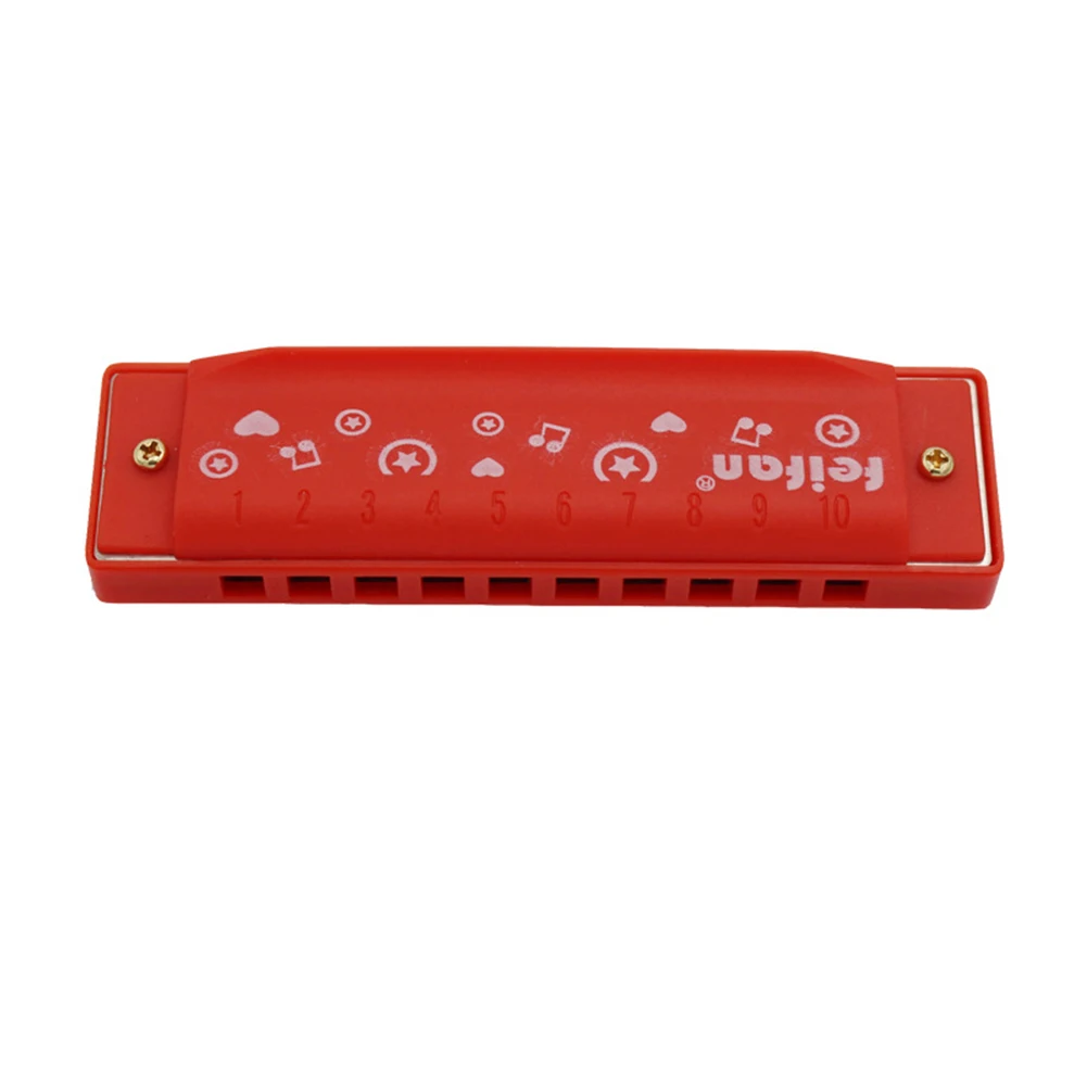 Harmonica Comb Melodica C Tune Plastic 10 Holes Children Beginner Use Gift |