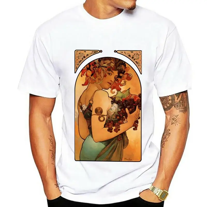 

Men t-shirt Alphonse Mucha Vintage Poster Art Design by papermoongifts(8) tshirt Women t shirt