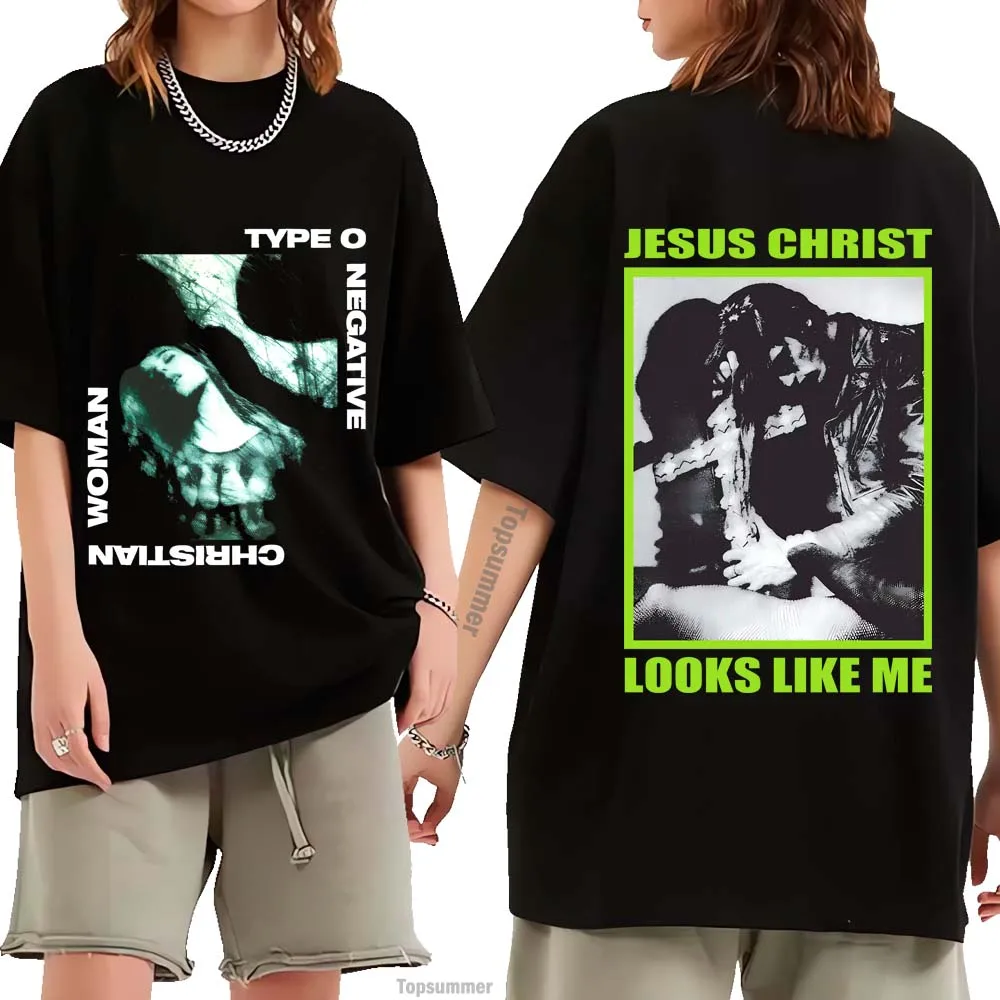 

Type O Negative Christian Woman T Shirt Women'S Men'S Goth Rock Black T-Shirt Peter Steele Streetwear Fashion 100 Cotton Tshirts