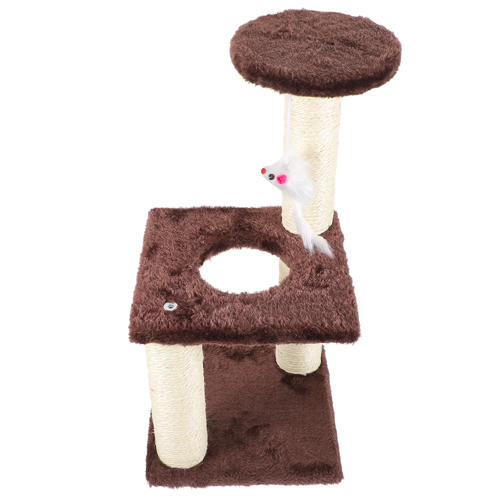 

Cat Climbing Frame Decorative Kitten Scratcher Comfortable Scratching Post Adorable Pole Tree