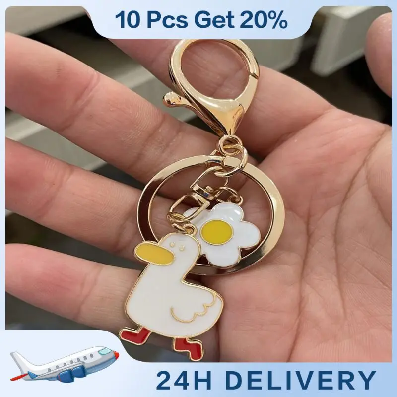 

Refueling Duck Purse Egg Key Chain Metal Personality Pendant Lovely Children'S Best Friend Gift Fashion Jewelry Wholesale