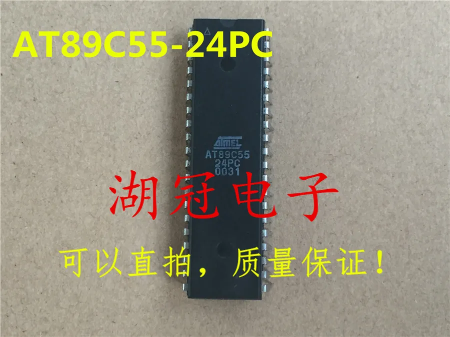 

10 шт. оригинальная новая фотолампа AT89C55-24PC DIP
