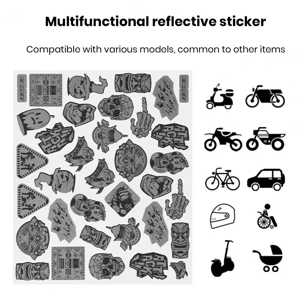 

Стильная сверхтонкая стойкая Светоотражающая защитная наклейка 1 комплект, наклейка на велосипед, мотоцикл, Аксессуары для велосипеда