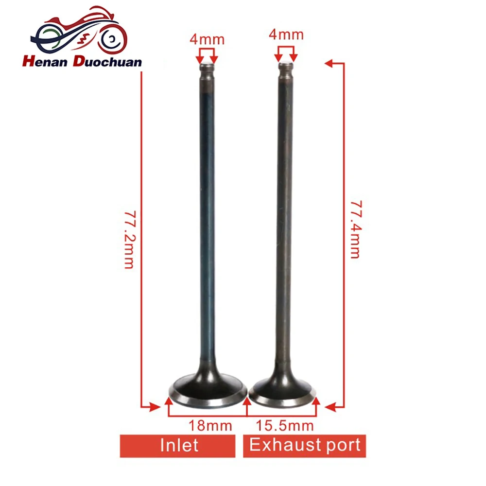 

250cc Motorcycle Engine Inlet Outlet Input Output Intake Valve Exhaust Valve Stem Kit For Yamaha 1HX FZR250 FZR 250