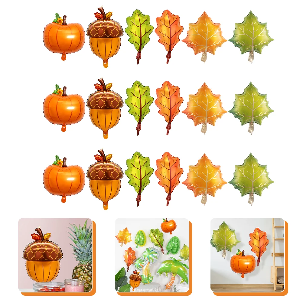 

Balloons Fall Balloon Partythanksgiving Pumpkin Autumn Orange Maple Arch Decorations Theme Leaf Decor Pinekit Helium Decoration