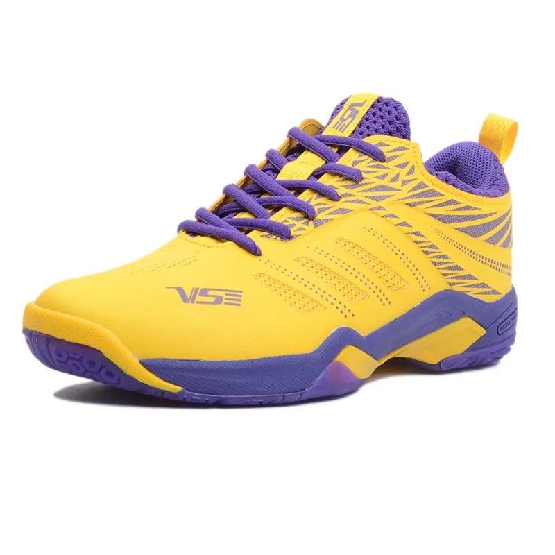 

New Trend Mens Badminton Gym Shoes Yellow Table Tennis Shoes For Women Anti-Slippery Sport Sneakers Man Brand Tennis Shoes Lady