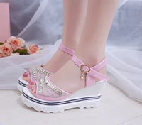 sandals female summer 2022 new korean version of the muffin platform casual student beach sandals fashion