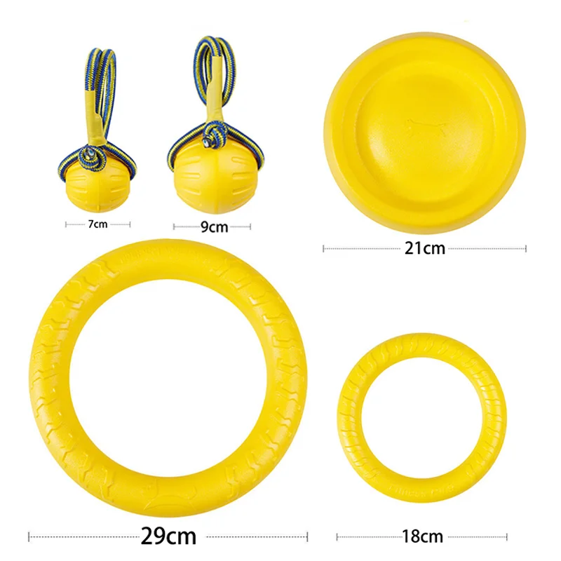 Игрушки для собак летающие диски тренировочное кольцо из ЭВА больших и