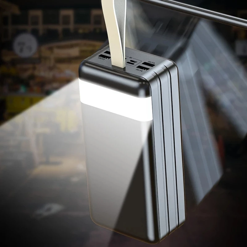 Внешний аккумулятор на 100000 мА · ч портативное зарядное устройство с 4 USB-портами и