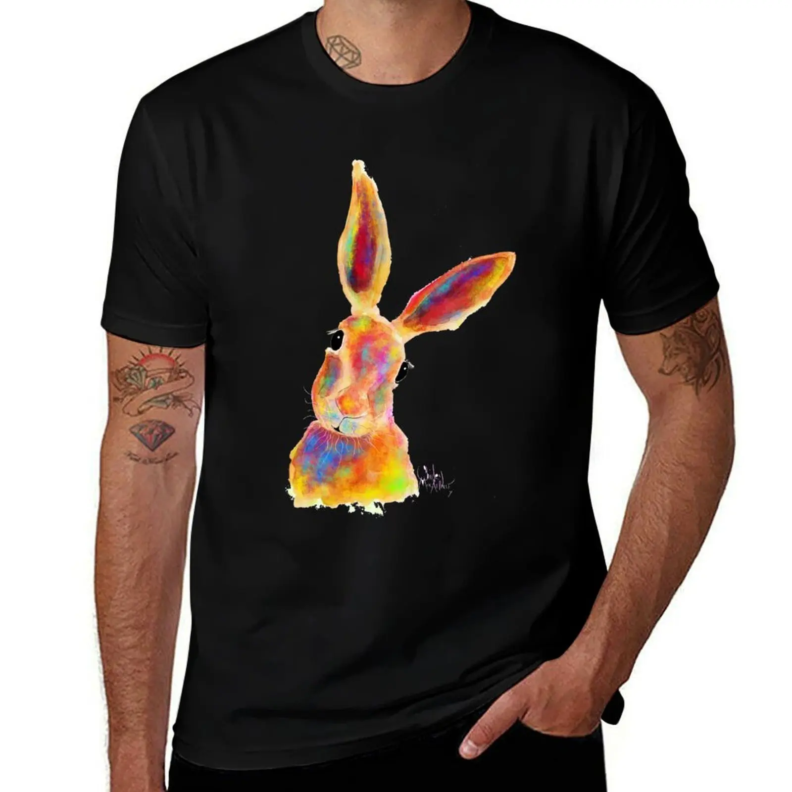 Фото Футболка HaRe / RaBBiT PRiNTS 'JiM JaM 2' от SHiRLeY MacARTHuR, дышащая футболка для путешествий №1