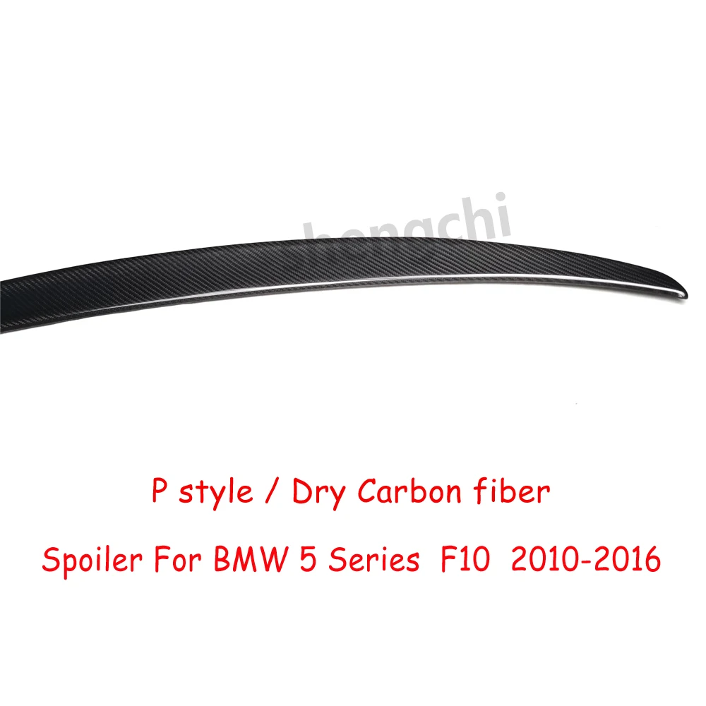 F10 Перфорированный стильный сухой задний спойлер из углеродного волокна для BMW 5
