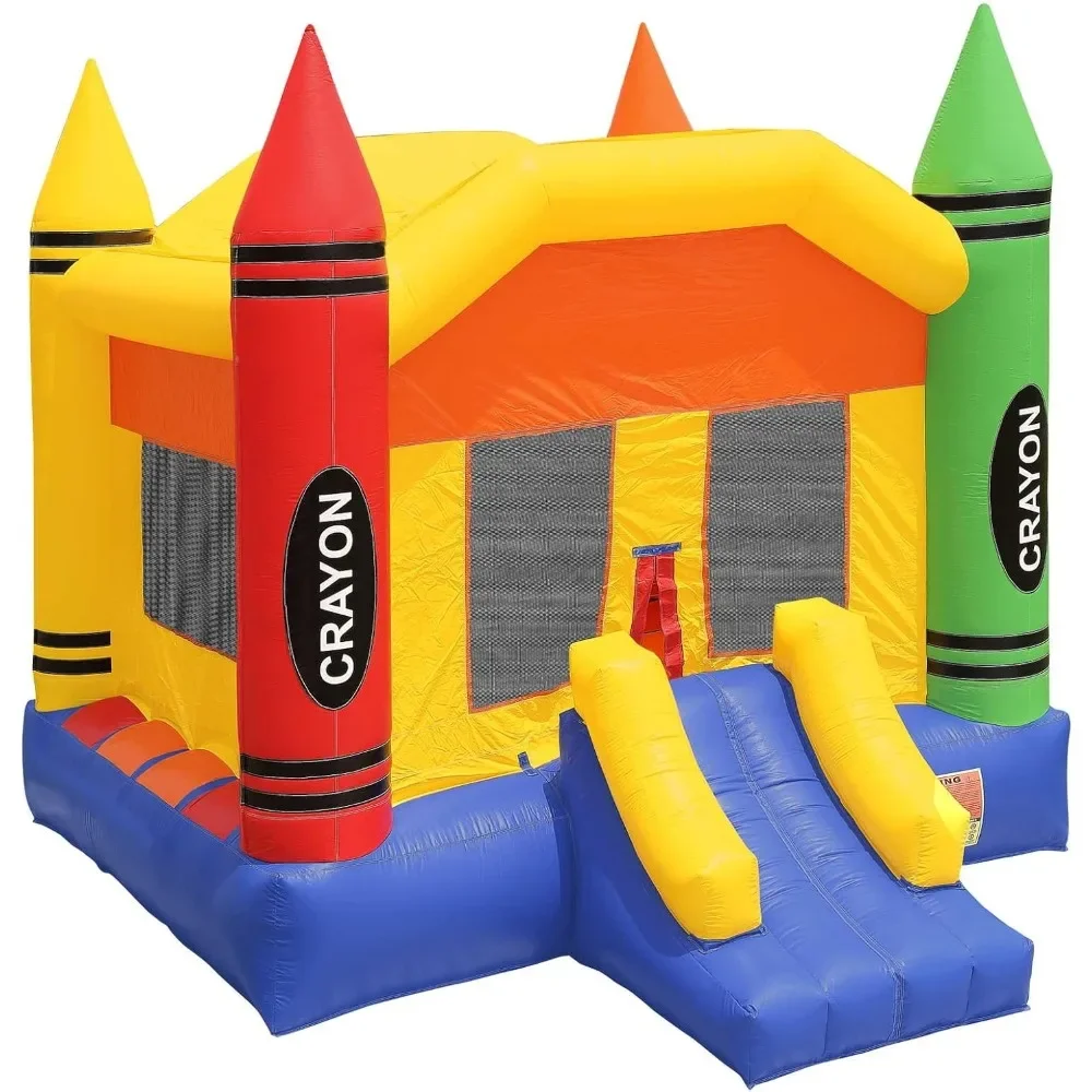 Фото Постмодернистский карандаш Bounce House 100% ПВХ с воздуходувкой коммерческого класса, парк развлечений №1