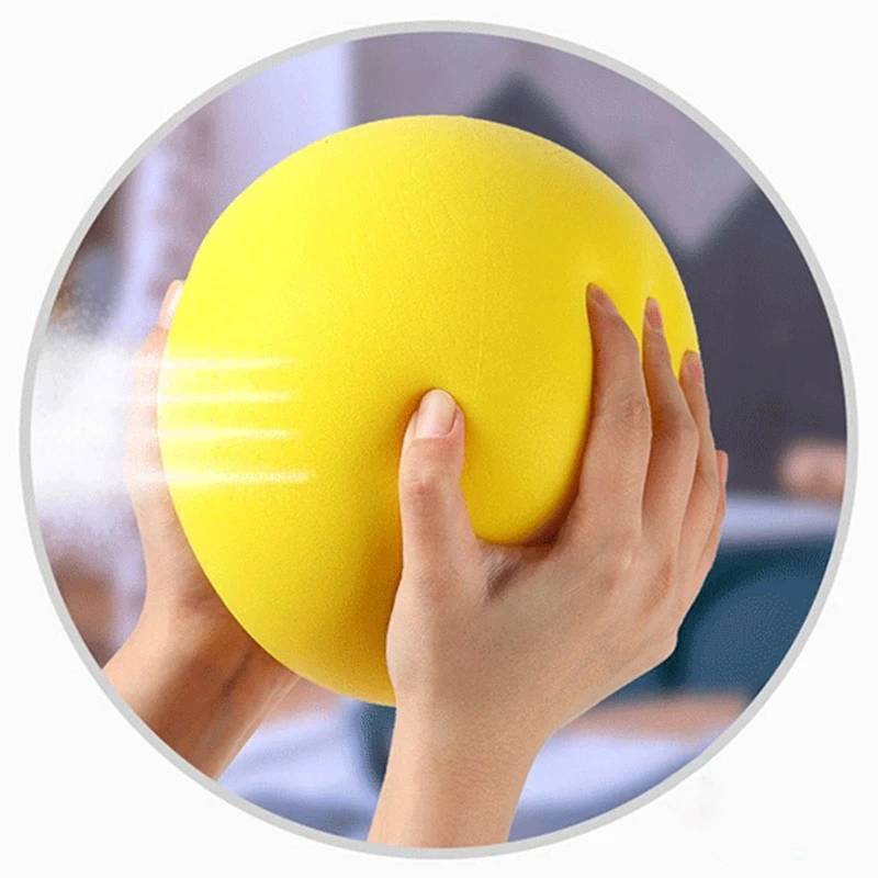 

7’’ Children Toy Skip Ball Elastic Foam Dodge Ball Soft PU Sensory Fidget Outdoor Activity Toy for Kids Adults Pool Play