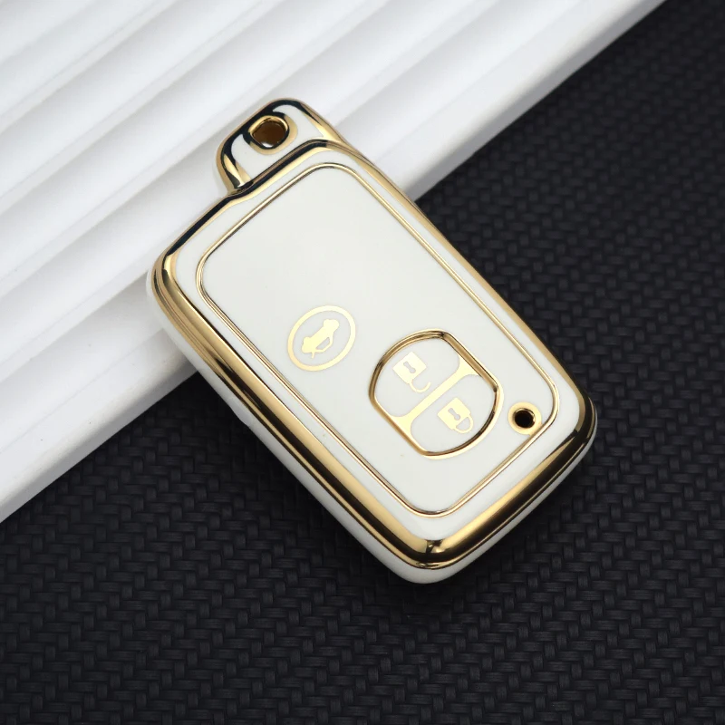 

2/3/4 Bottons ТПУ автомобильный брелок, оболочка, чехол для Toyota Land Cruiser LC200 Prado 150, аксессуары для защиты автомобиля