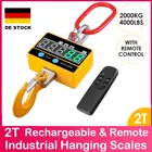 Промышленные подвесные весы 2000 кг, супер прозрачные цифровые весы для кранов, промышленные тяжелые подвесные весы, перезаряжаемые с пультом дистанционного управления 2T