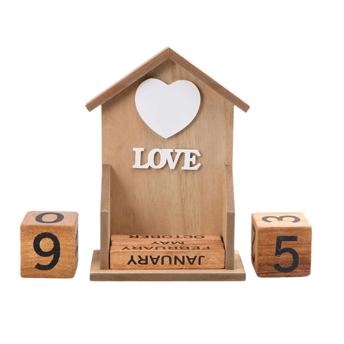 

DIY Calendar Wedding Calendar Blocks Wooden Calendar Blocks Desktop Perpetual Calendar Office Desktop Decoration