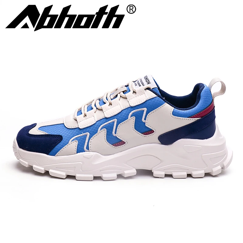 

Abhoth Men Wear-resistant Non-slip Casual Shoes Breathable Mesh PU Upper Sneakers Sweat-absorbent Deodorant Training Sports Shoe