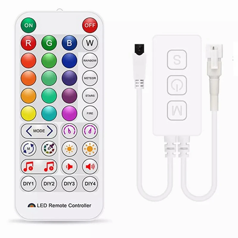 

SP511E Wifi Music LED Controller For WS2812 WS2811 Addressable Pixel Output Voice APP Control