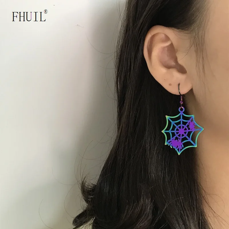 

Halloween Pumpkin Dorp Earrings For Women Ear Pendientes Cool Stainless Steel Fashion Jewelry Gifts All Saints' Day Accessories