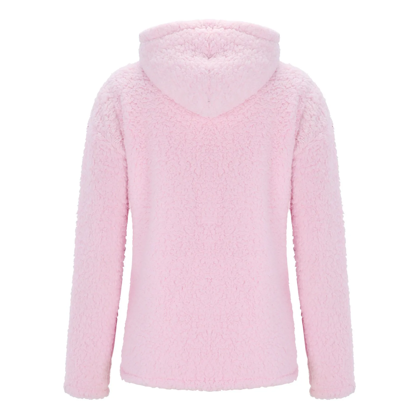 Новое шерстяное пальто на молнии с капюшоном Женские однотонные флисовые куртки