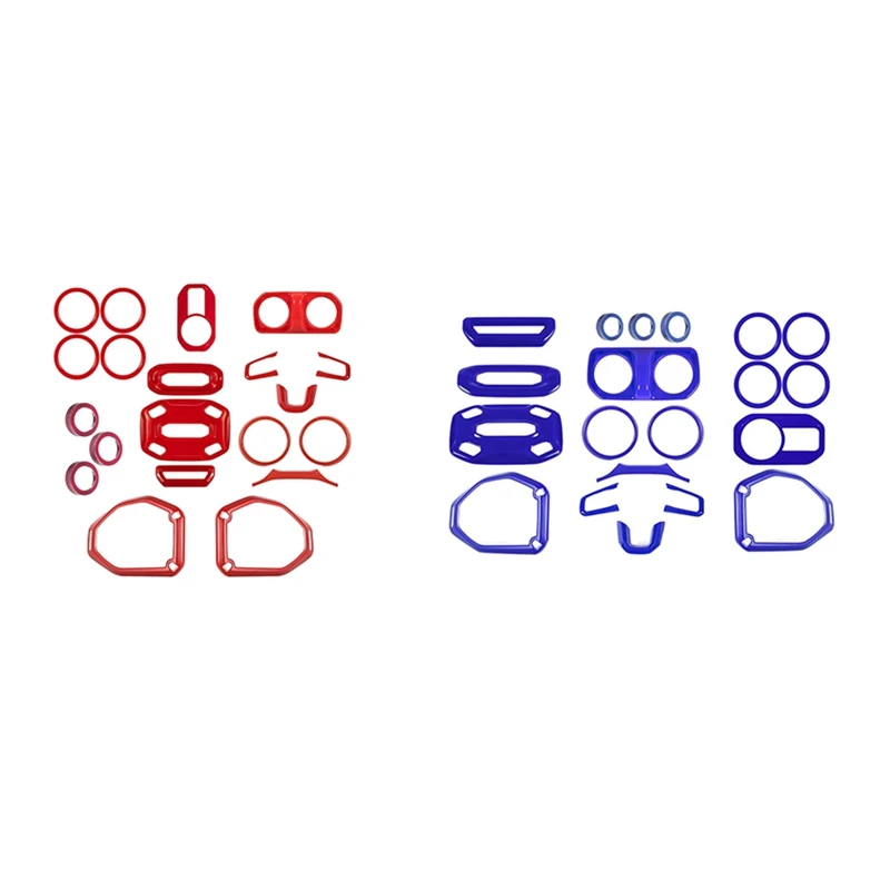 

Full Set Interior Decoration Trim Kit For Jeep Wrangler JL JLU & Gladiator JT 2018-2021 Accessories 20 PCS