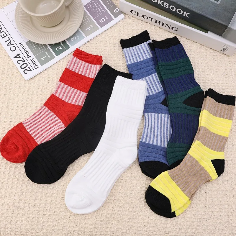 Модные женские носки средней длины Y2K в стиле Ins сетчатые красные фонарики