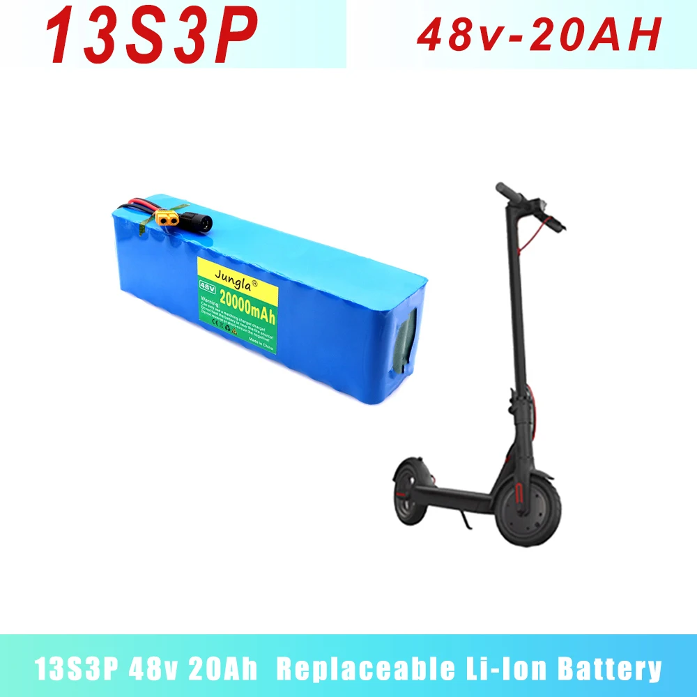 

Pro 13S3P 20000mah 48v 1000w Electric Scooter Power Tool Lighting Toy Replaceable Rechargeable Lithium-ion Battery Pack
