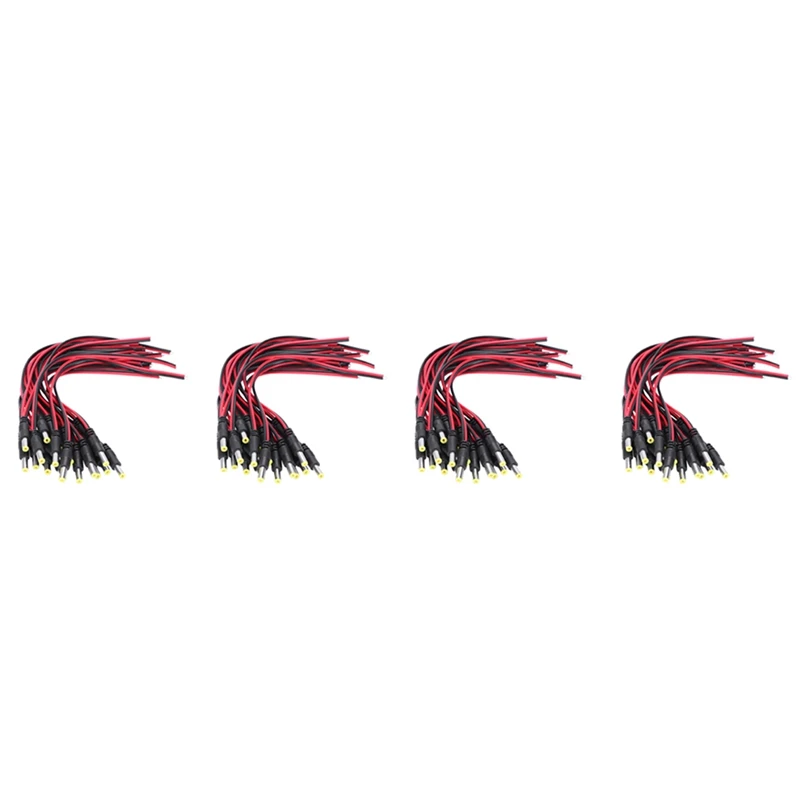 

80 Pcs 5.5 X 2.1Mm Male DC Power Jack Plug CCTV Camera Power Connection Line