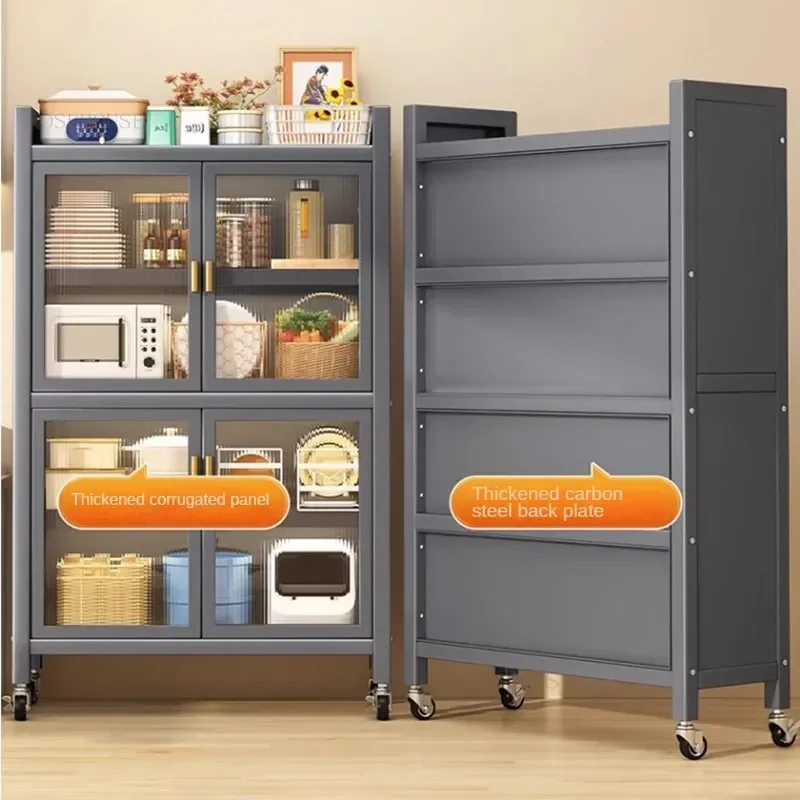 Утолщенные пыленепроницаемые кухонные шкафы сервант для гостиной многослойный