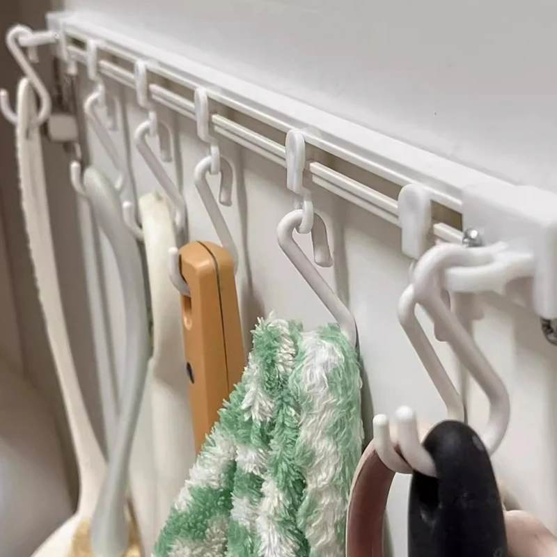 Kitchen Utensil Rack Bedroom Wall Rai Oraanizer Space Saving Hooks Pan Pot Hangers Adhesive Hangel