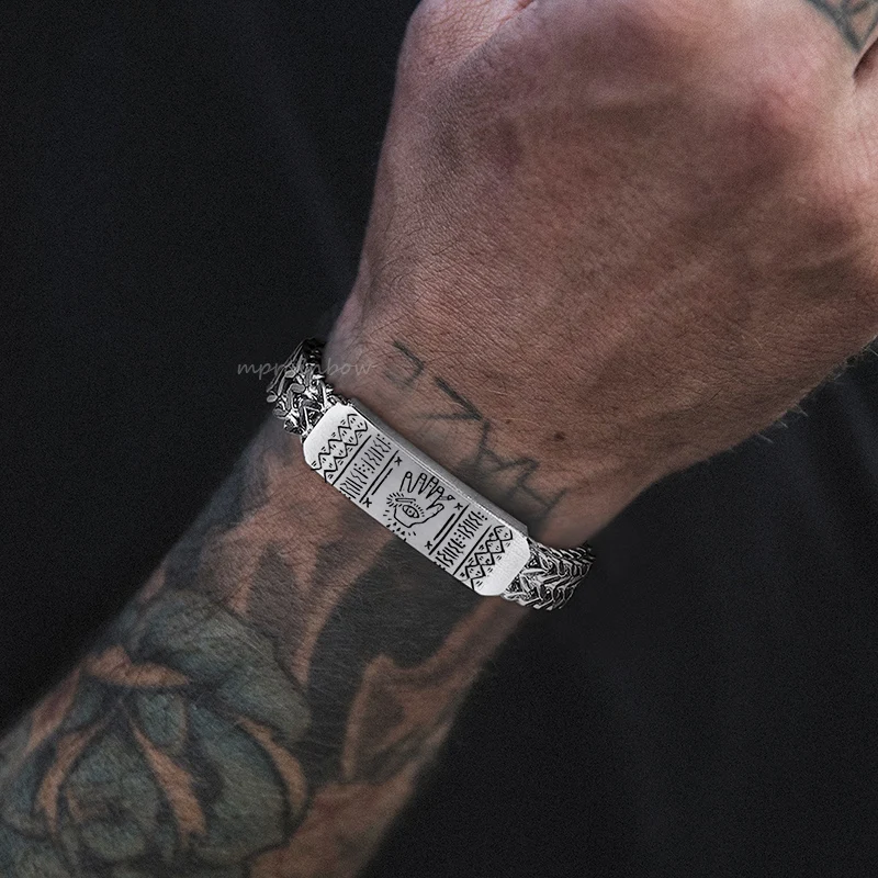 

Double Franco Chain Bracelet 12mm, Men's Bracelet, Men's Chain Bracelet Men's Stainless Jewelry,Free Engraving