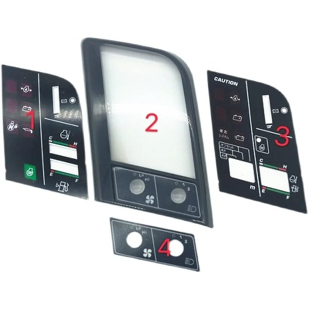 

Komatsu 60-7/200-7 instrument case / gauge housing / display trim cover with stickers Excavator accessories