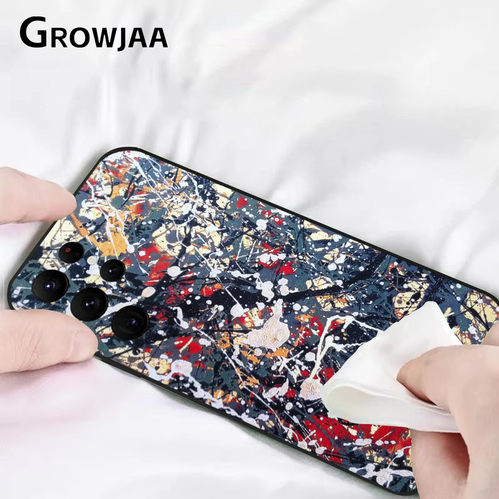 Чехол для телефона Pollock Clutter J-Jackson Art Samsung Galaxy S24 Ultra S22 S23 S21 S20 5G Защитный силиконовый