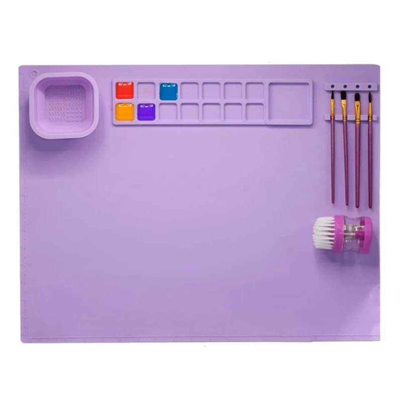 Силиконовый коврик для рисования силиконовый подходит детей с 1 очисткой и 10