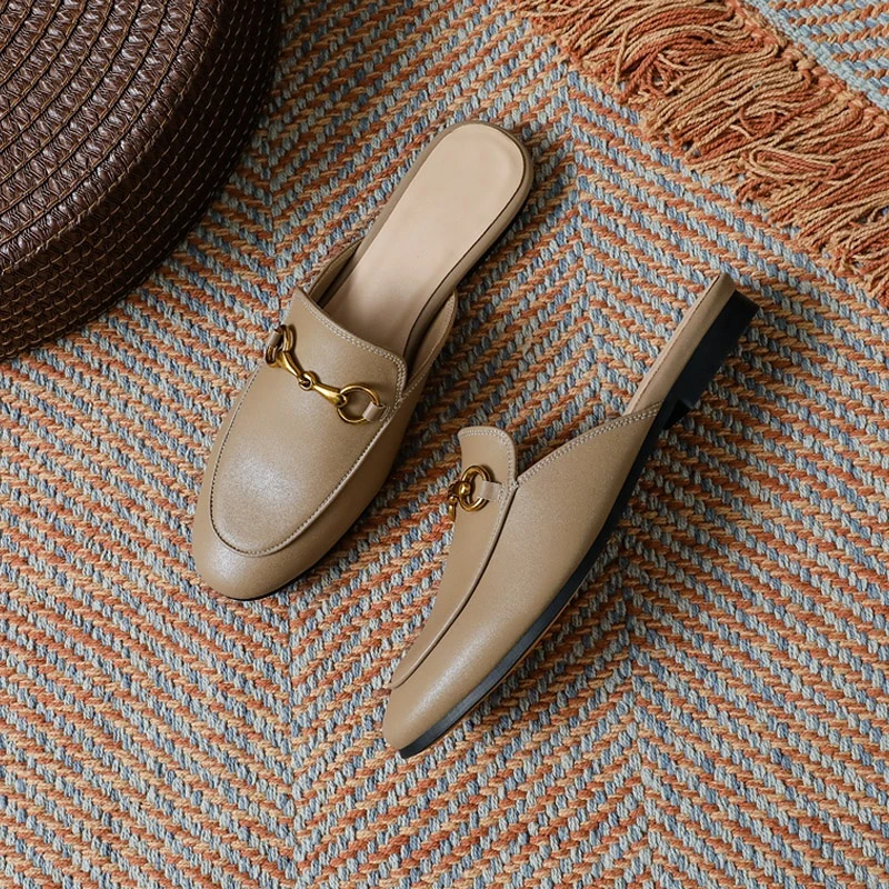 High-quality semi-slippers for women to wear in summer and out in spring 2023, the new style of the lazy muller shoes