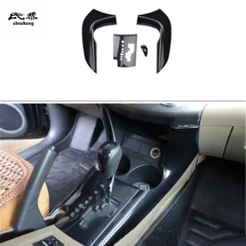 

1Lot ABS Carbon Fiber Grain Gear Panel Decoration Cover For 2009-2013 Toyota RAV4 RAV 4 MK3 Car Accessories