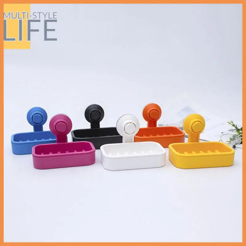 

Solid Large Soap Rack Convenient Sucker Soapbox Good Drainage Load-bearing Suction Wall Soap Holder Suction Cup Soap Box Durable