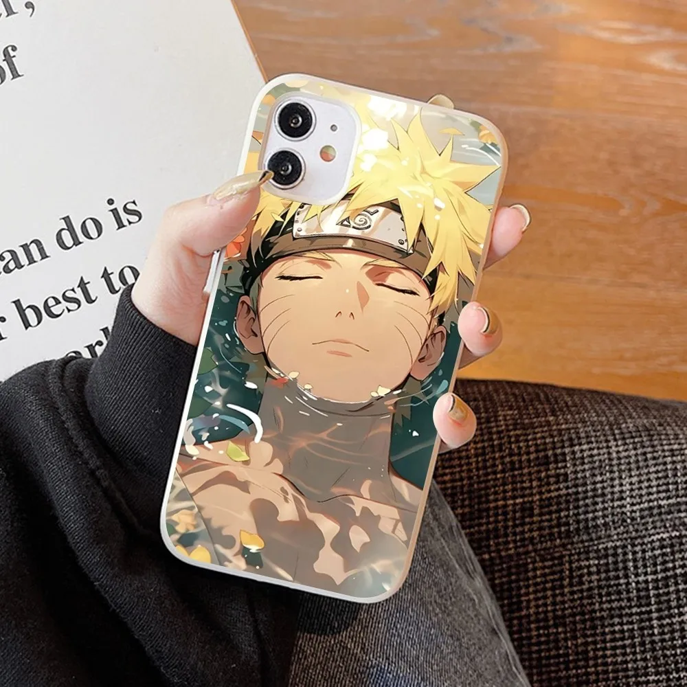 Anime Cool-N-Narutos Phone Case Soft Solid Color For Iphone 14 11 12 13 Mini Pro Max 7 8 Plus 6 6s X Xs Xr