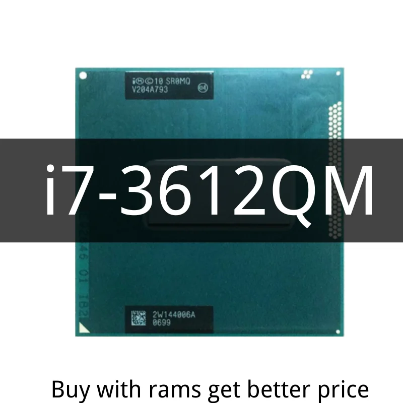 

Core i7-3612QM i7 3612QM SR0MQ 2,1 ГГц четырехъядерный восьмипоточный ЦПУ Процессор 6 Мб 35 Вт Разъем G2 / rPGA988B