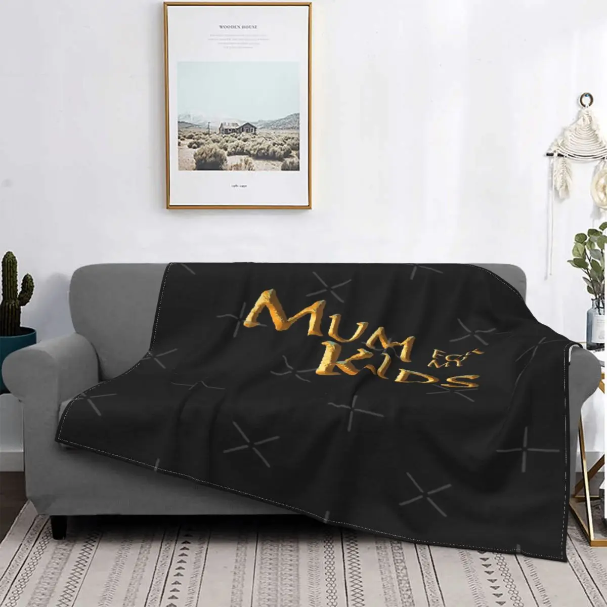 

Mum For My Kids-Manta a cuadros para cama, manta con capucha, colcha de verano