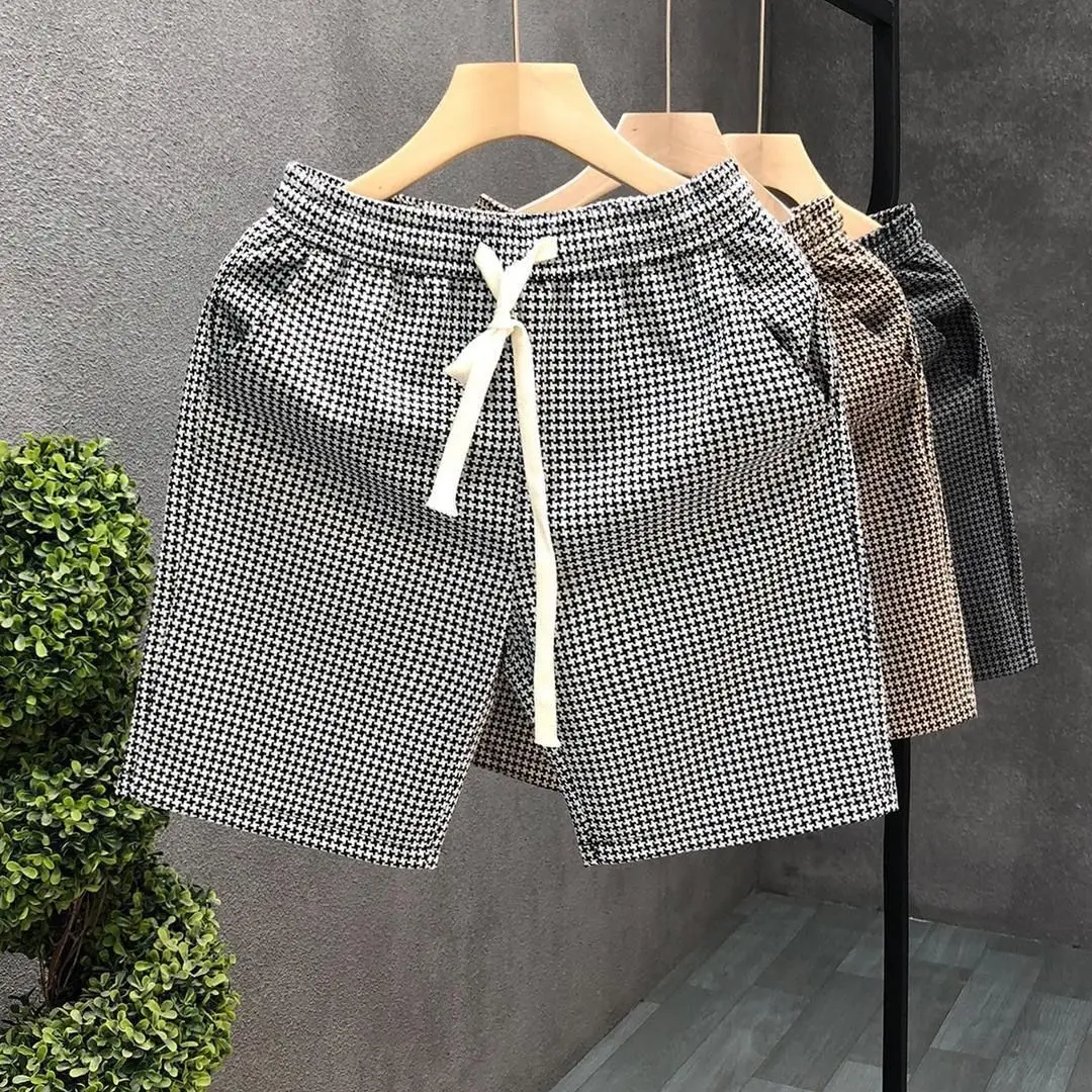 

2023 New Summer Men's Shorts Plus Size Drawstring Baggy Shorts Male Wide Breeches Trousers Men Short Trousers Streetwear Z70