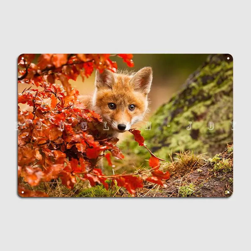 

Металлический плакат Fox, кинотеатр, кухня, пещера, паб