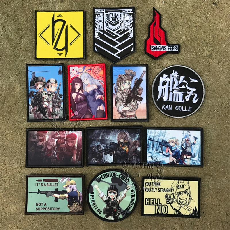 

Game Girls Frontline Griffon 404 Squad Cosplay Props Ump45 Armband Badge Tactical Patch Unisex Costume Backpack Accessories