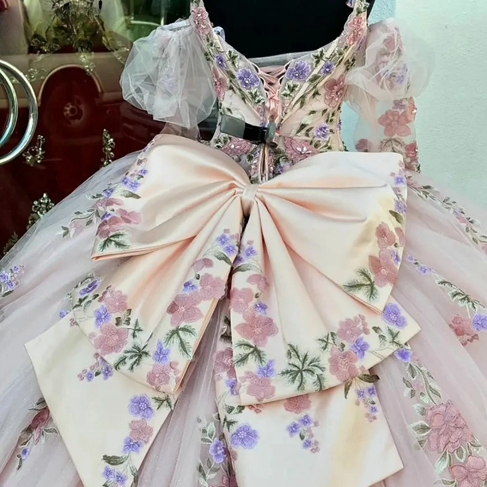 Выполненное на заказ платье Золушки принцессы Quinceanera с открытыми плечами и