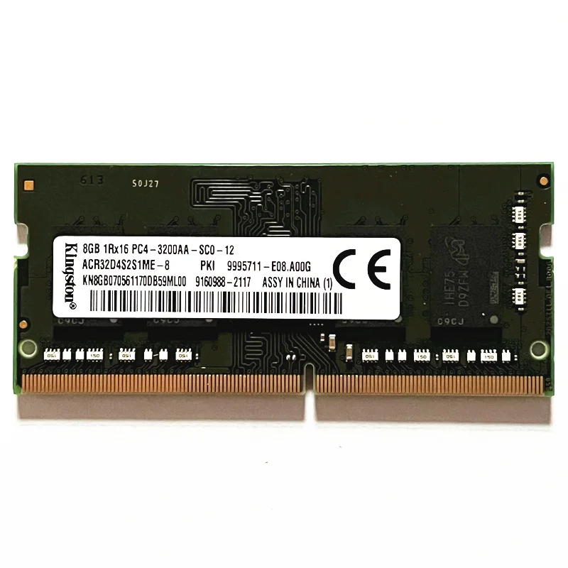 

Оперативная память Kingston DDR4 8 Гб 3200 МГц 1Rx16 DDR4 для ноутбука 3200 8 Гб памяти