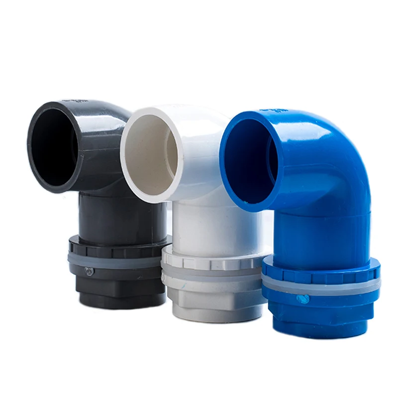 1-10 шт. т. Д. 20 ~ 50 мм ПВХ 90 ° колено дренажный соединитель переливные соединения для