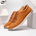 Мужские повседневные туфли больших размеров, Модные дышащие кожаные туфли, мужская обувь на шнуровке, 2021, 559