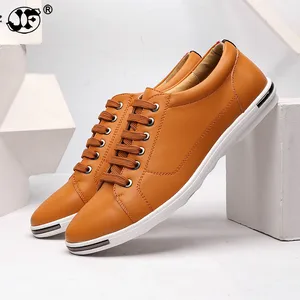 Мужские повседневные туфли больших размеров, Модные дышащие кожаные туфли, мужская обувь на шнуровке, 2021, 559